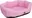 Petsy Prošívaný pelíšek pro psy 65 x 50 x 18 cm, růžový/srdíčka