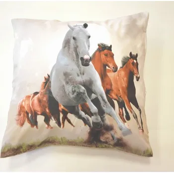 Povlak na polštářek Apex® produktová řada 3D 3D povláček na polštářek Apex - Běžící koně - Povláček na polštářek