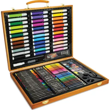 Výtvarná sada Dřevěná Sada na malování kufřík - 150 ks