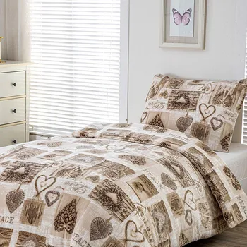 Povlečení Mikroplyšové povlečení mikroflanel MARTINA 140x220