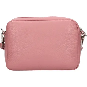 Kabelka Dámská kožená crossbody kabelka Italia Marika - růžová
