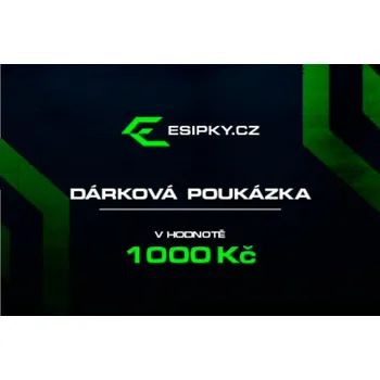 předplacená karta Dárková poukázka 1000,- Kč - Fyzicky