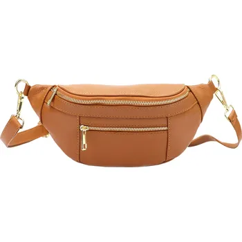 Ledvinka Dámská kožená ledvinka Italia Sabbe - koňak