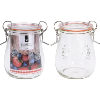 Dóza na potraviny Skleněná dóza s těsněním 500 ml