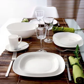 Jídelní set LUMINARC - Carine White (11096) - 64-dílů