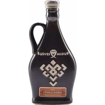 Medovina Šušvės midus - Midus Pienių žiedai (pampelišková medovina) v malé keramice - 0,25 l 12%, keramika