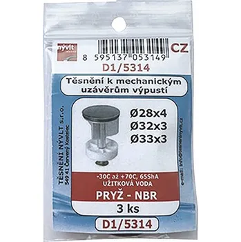 Těsnění k mechanickým uzávěrům výpustí