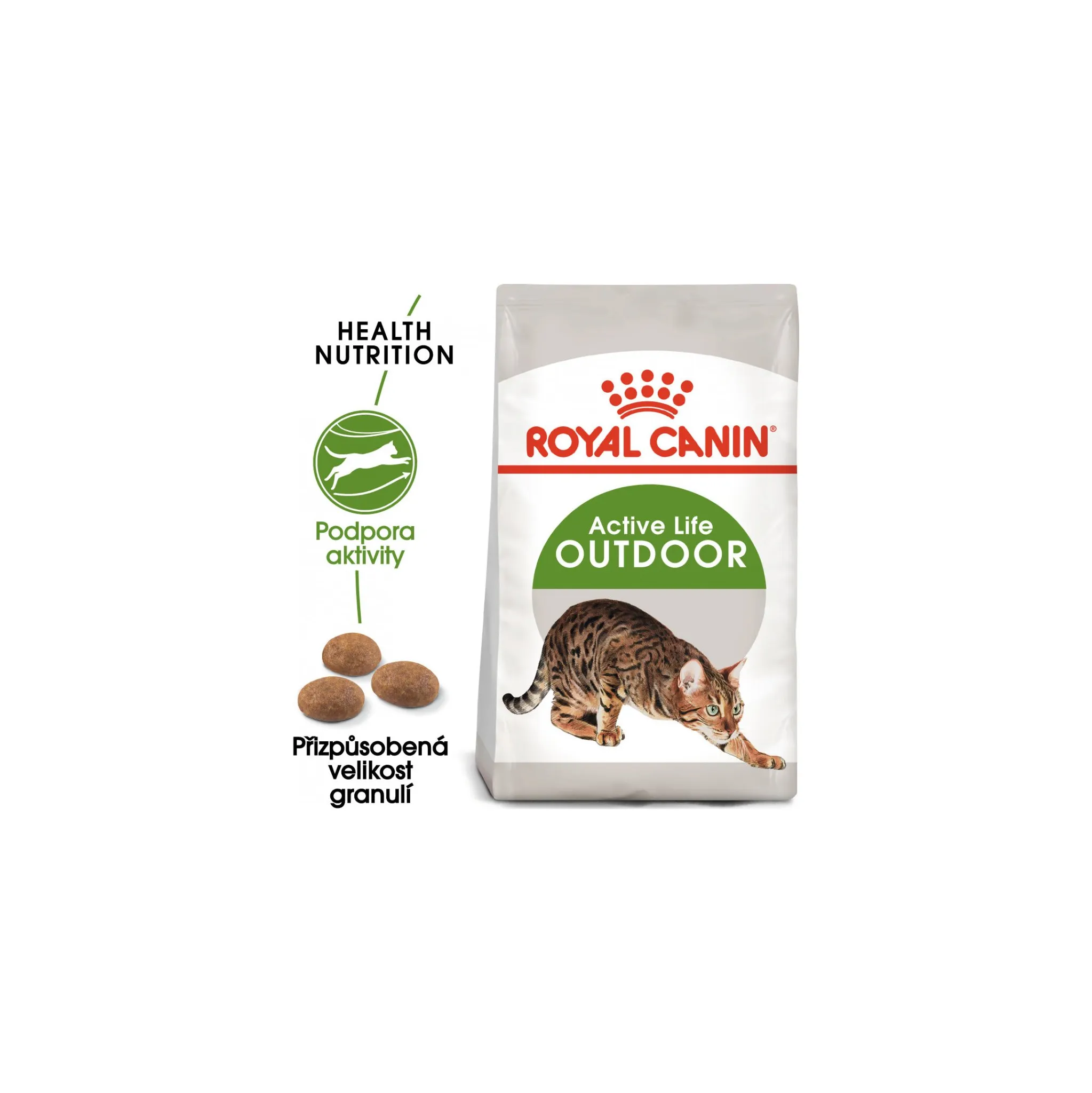 Fotografie 2 - Krmivo pro kočku Royal Canin Outdoor Adult 2 kg