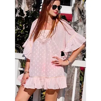 Dámská tunika Tunika Lara Ethnics Liska Barva: Sv. růžová, Velikost: S/M