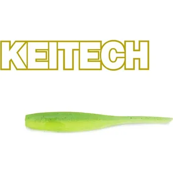Umělá nástraha Gumová nástraha Keitech Shad Impact 2" 5,8cm Lime / Chartreuse (12ks)