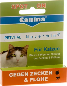 Antiparazitikum pro kočku Canina Pharma Petvital Novermin pro kočky 2 ml