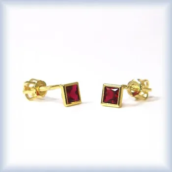 Náušnice žluté zlato celý pár