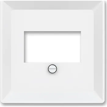 vypínač ABB - Zoni, kryt zásuvky komunikační přímé (pro HDMI, USB, VGA, USB nabíječku, reprozásuvku), matná bílá