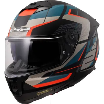 Helma na motorku LS2 přilba STREAM II FF808 Road matt black/blue - 2XL