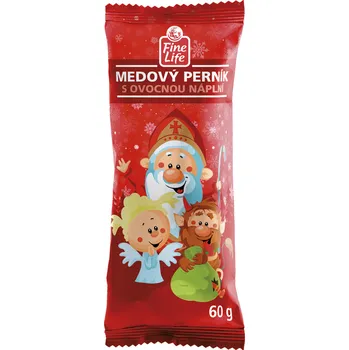 Potravina Fine Life Medový perník s ovocnou náplní 60 g