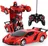 RC Transformer 2v1 auto/robot 21 x 9 x 7 cm, červený