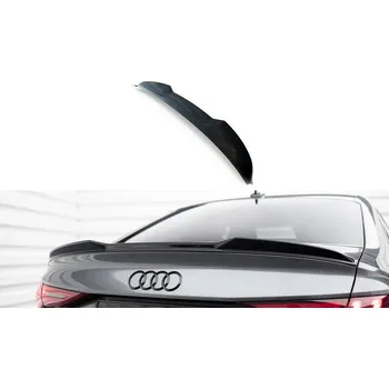 Tuning Prodloužení spoileru 3D Audi A3 / A3 S-Line / S3 / RS3 Sedan 8Y černý lesklý plast