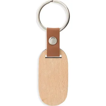 Přívěsek Oválný dřevěný přívěšek