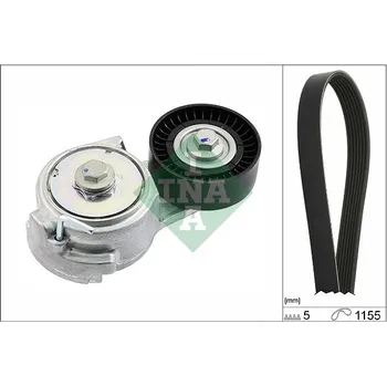 Auto-moto Sada žebrovaných klínových řemenů INA 529 0011 10