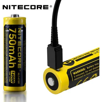 Článková baterie Dobíjecí USB baterie Li-Ion 14500 Nitecore 750mAh NL1475R