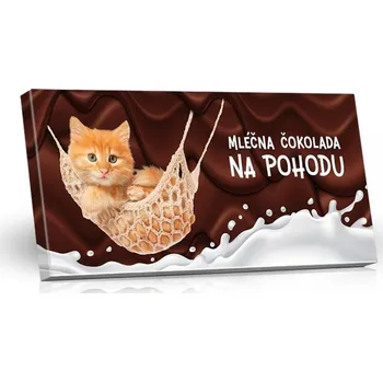 Čokoláda Na pohodu (kotě v síťce) - Mléčná čokoláda 100g