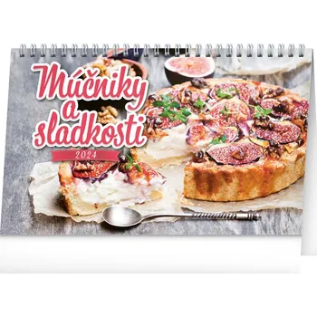 Kalendář Stolový kalendár Múčniky a sladkosti 2024, 23,1 x 14,5 cm