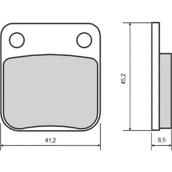 Brzdová destička BRENTA brzdové destičky KH054 / KH257 (organické) (BRENTA brzdové destičky KH054 / KH257 (organické))