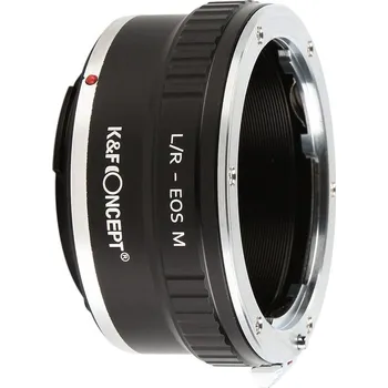 Redukce K&F Concept z objektivu Leica R na CANON EOS M (Umožní nasadit objektiv s bajonetem LR na fotoaparáty CANON EOS M)
