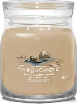 Svíčka Yankee Candle Signature Amber & Sandalwood