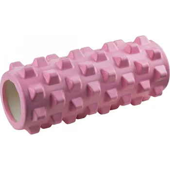 Masážní válec foam roller plus 33x12 cm VFstyle růžový