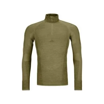 Pánské termoprádlo Ortovox 230 Competition Zip Neck M wild herbs L; Zelená triko + DÁREK DLE VÝBĚRU!