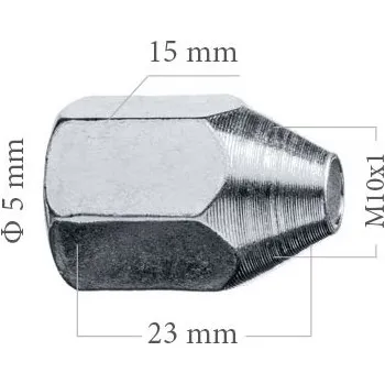 Brzdová hadice WP Koncovka brzdové trubky 5mm M10x1 15x23mm