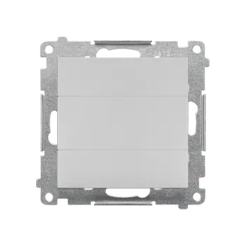 vypínač SIMON TPS.01/114 Kryt zaslepovací s kovovým třmenem (přístroj s krytem) bílá