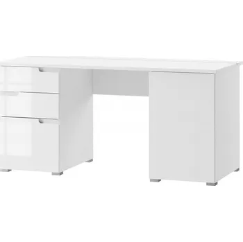 Psací stůl Psací stůl Selene 158 cm bílý lesk/mat