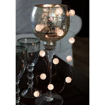 Vánoční dekorace Eglo 411068 - LED Vánoční řetěz DEW DROP 15xLED/1,4m EG411068 bílá