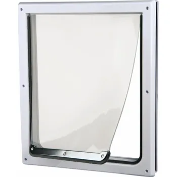 Dvířka pro psa Trixie Průchozí dvířka pro psy dvoucestná 30 x 36 cm bílá