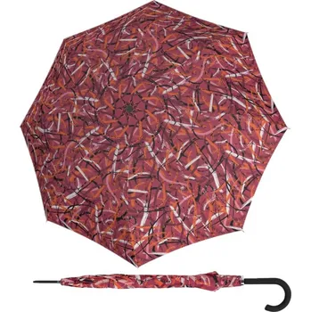 Derby Hit Lang AC Moving Lines Red - dámský holový vystřelovací deštník