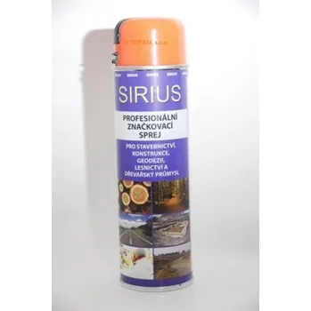 Barva ve spreji Značkovací sprej Sirius Standard 500ml - oranžový