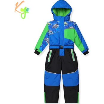 Chlapecká zimní kombinéza Chlapecká zimní kombinéza - KUGO PB9911, modrá / černá / zelená Barva: Modrá, Velikost: 98