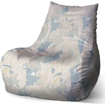 Sedací pytel Sablio Sedací vak Bean Listí - 60 x 70 x 70 cm