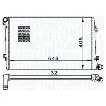 Chladič motoru Chladič, chlazení motoru MAGNETI MARELLI 350213157300