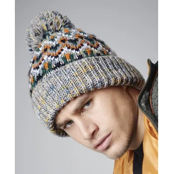 Módní doplněk Beechfield - B458 Pletená čepice s bambulí Blizzard