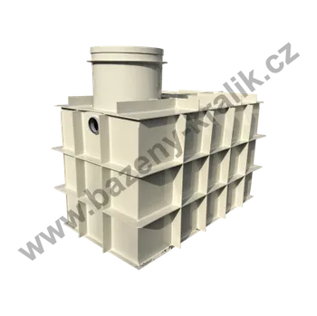 nádrž BAZENY KRALIK s.r.o. Akumulační retenční nádrž samonosná hranatá 4m3 DPH: 12% (pro koncového zákazníka)