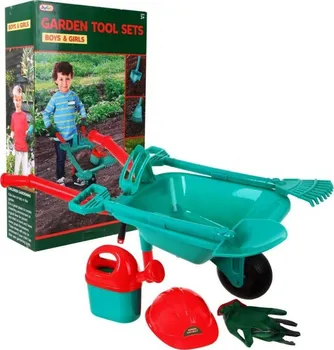 Jugo Toys Garden Tool Set sada náčiní s kolečkem pro děti modrá/červená