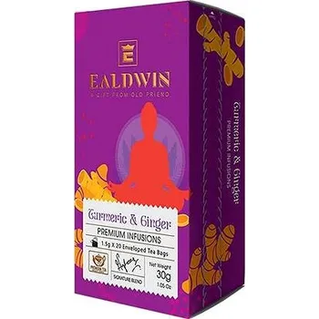 Čaj Ealdwin Turmeric & Ginger, sáčky samostatné