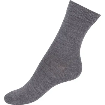 Dámské ponožky Dámské exkluzivní merino ponožky s hedvábím šedé SAFA Velikost: 36-40