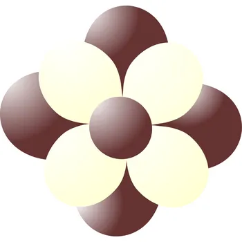 Party dekorace Balónky kytka hnědá-vanilla balonky.cz 4g