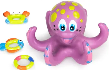 Hračka pro nejmenší Huanger Plovoucí chobotnice do vany fialová