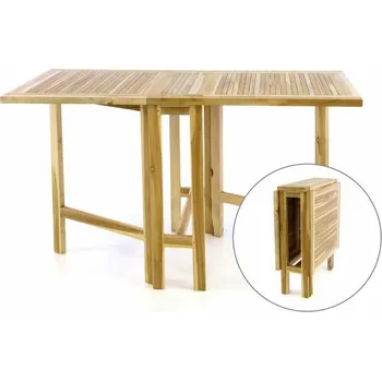 Zahradní stůl Venkovní dřevěný jídelní stůl z masivu teak skládací 130x65 cm