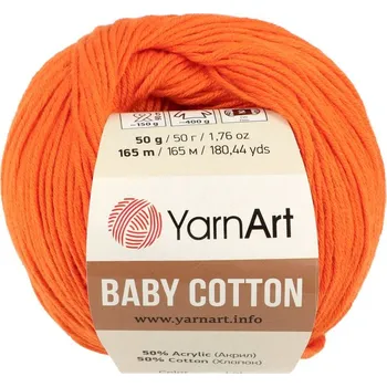 Galanterie YarnArt Baby Cotton 421 oranžová